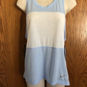 Nike Breathe Running Tank Top Mesh Razorback Sz. S